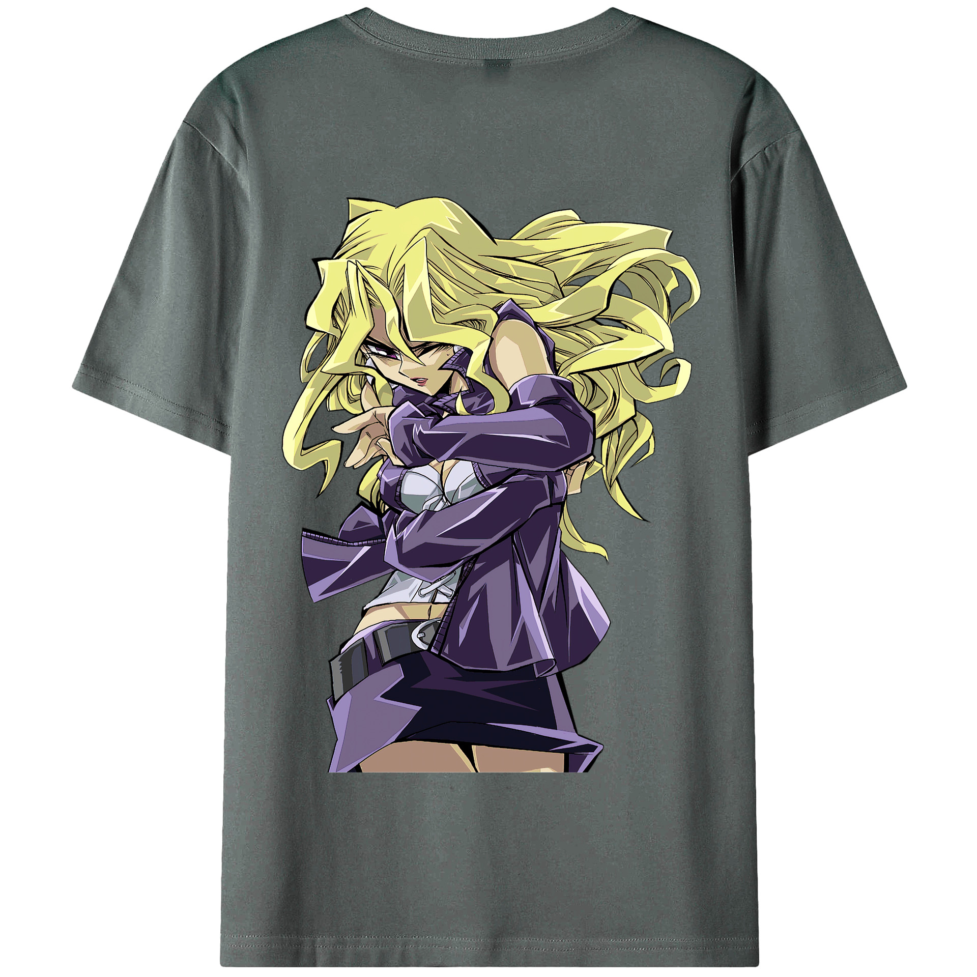 （画像用） 遊☆戯☆王 Yu-Gi-Oh! 綿100％半袖Tシャツ（背面プリント）